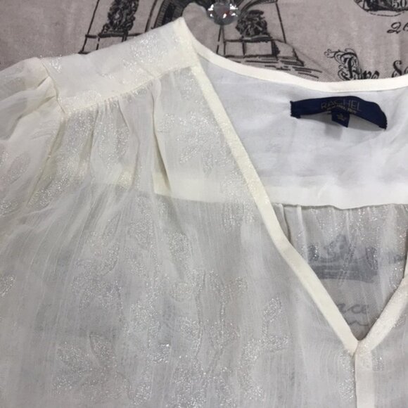 Rachel Rachel Roy Lulu V-Neck Shirred-Cuff Blouse - Picture 5 of 8